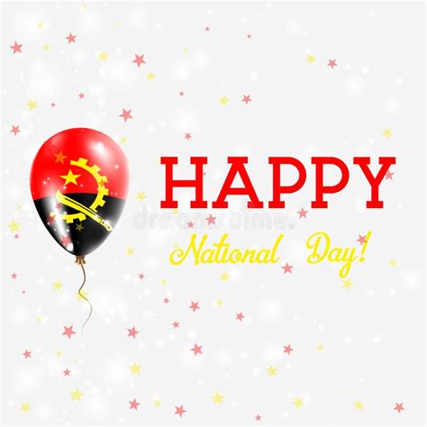 Angola National Day Patriotic Poster. Stock Vector - Illustration of ...