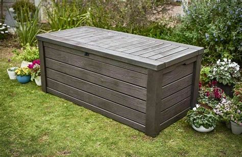 Extra Large Outdoor Storage Box Heavy Duty Swimming Pool Deck Bench Chest W/ Lid | eBay