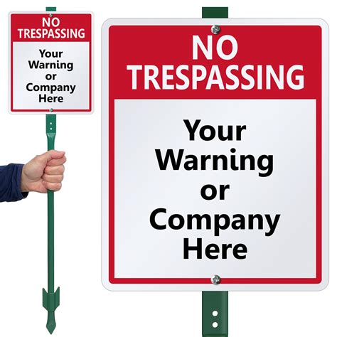 Easy to Make Custom No Trespassing Signs