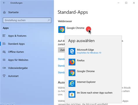 Set Windows 10 standard web browser - HowPChub