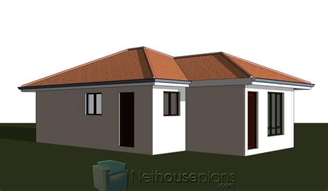 Simple 3 Room House Plan Pictures | 4 Room House | Nethouseplans