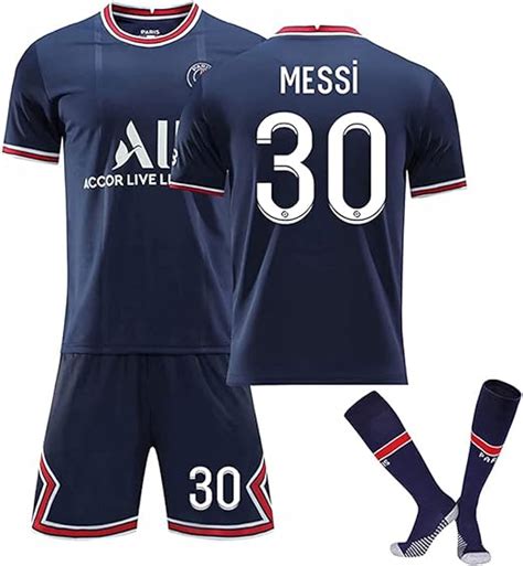 Messi No. 30 Jersey-Messi Paris 2021-2022 Home Jersey Messi Football T ...