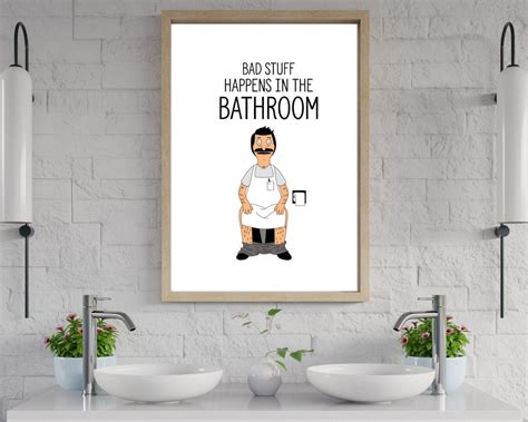 Bob's Burgers Bathroom Printable Wall Art - Etsy