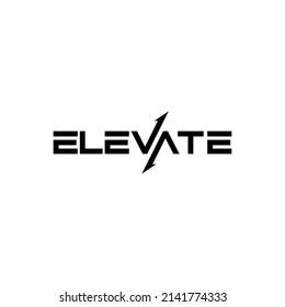 Elevate Modern Logo Vector Typography Download Stock Vector (Royalty Free) 2141774333 | Shutterstock