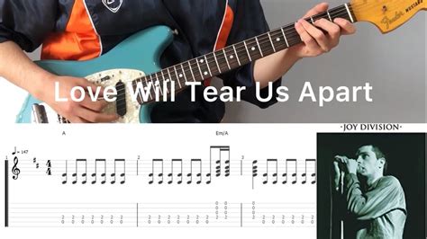 Joy Division - Love Will Tear Us Apart (guitar cover with tabs & chords) - YouTube