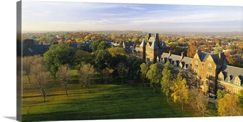 High angle view of a college, Trinity College, Hartford, Connecticut Photo Canvas Print | Great ...