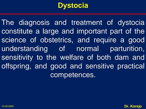 SOLUTION: 14 dystocia causes and types - Studypool