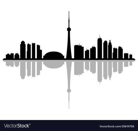 Toronto skyline Royalty Free Vector Image - VectorStock