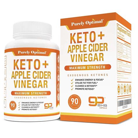 Keto + Apple Cider Vinegar (6 Bottles) – Purely Optimal Nutrition