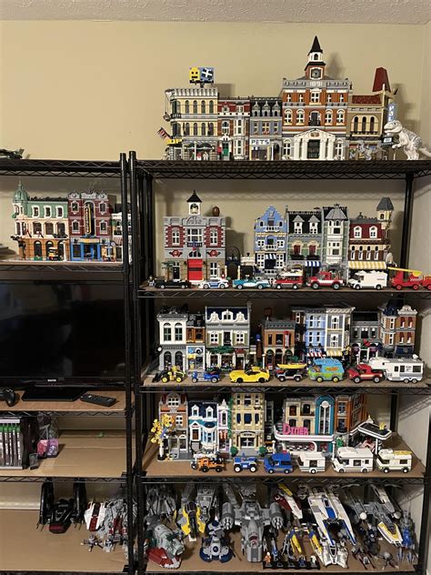 I have all 18 modular buildings together! Ask me anything! City block version will be hard but I ...