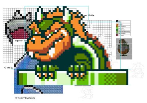 Super Mario World Bosses Perler Pattern Pack - Etsy