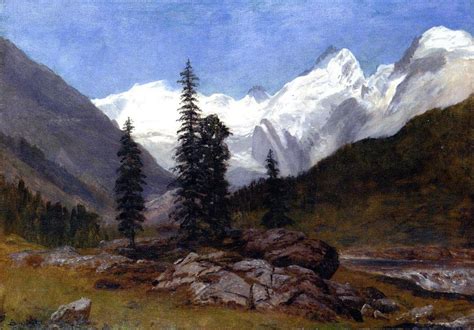 Rocky Mountain - Albert Bierstadt | AllPainters.org