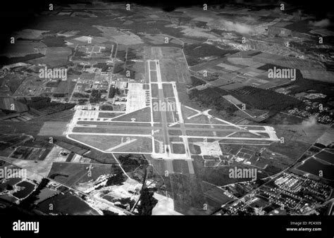 Aerial view of Naval Air Station Oceana in 1976 Stock Photo - Alamy