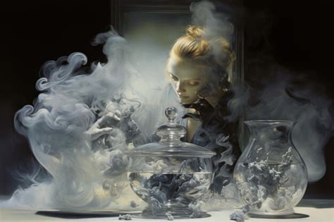 Premium AI Image | Smoke and Mirrors Illusions in Art