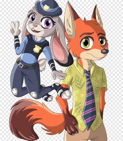 Le lieutenant Judy Hopps Nick Wilde Film Fan art, Zootopia, mammifère, carnivore png | PNGEgg