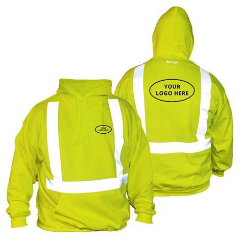 ANSI Reflective Hoodie with Custom Logo - High Visibility