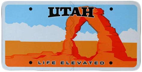 Utah Delicate Arch License Plate | Delicate arch, Utah, State license plate