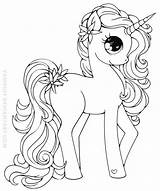 Unicorn Coloring Page sketch template