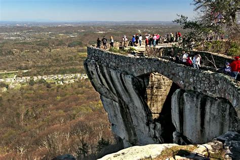 PHOTO: Atop a high cliff at Rock City Gardens, Chattanooga Tennessee