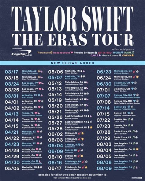 Taylor Swift Eras Tour Tickets 2024 Dates - Issie Sydney