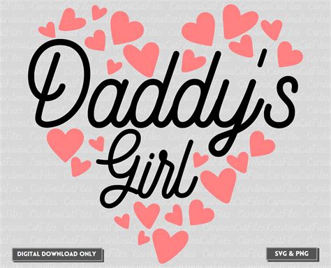 Daddy's Girl SVG Daddy's Little Girl SVG - Etsy