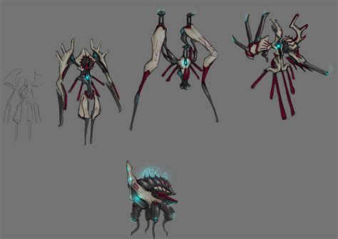 Some Sentient and Warframe designs | Alien concept art, Robot concept ...