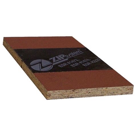 1/2 In. 4 Ft. x 8 Ft. Huber Zip OSB Roof Sheathing-402760 - The Home Depot