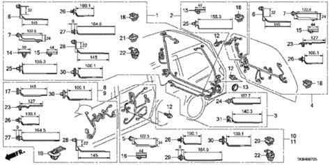 32751-TK8-A01 - Wire Harness, Driver Door - 2014-2017 Honda Odyssey | All Discount Parts Store