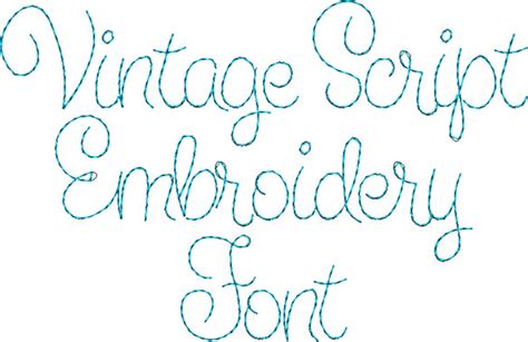 Cursive Stitch Font