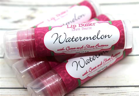 Watermelon Flavored Lip Balm | Moisturizing Lip Butter | Flavored Lip Gloss #ChappedLips # ...