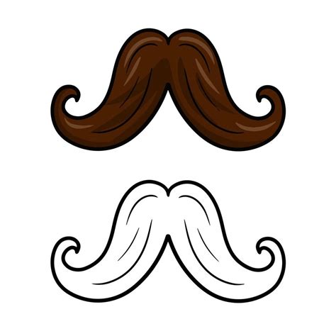 Funny cartoon mustache for parties and practical jokes, fake funny ...