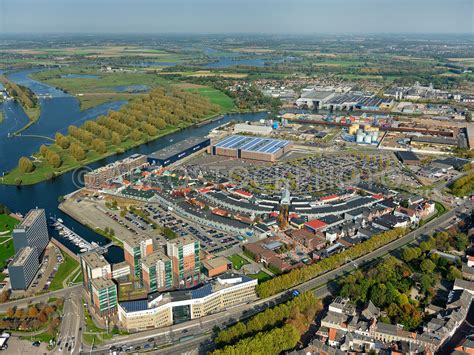 aerial view The Designer Outlet Roermond was opened at the end of 2001.