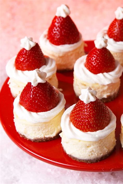 Santa Hat Cheesecake Bites Will Sleigh Your Guests This Christmas | Recipe | Christmas ...