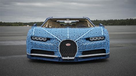 Watch Bugatti Chiron Emerge from LEGO Bricks