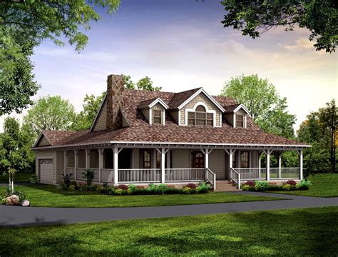 Wrap Around Porch Farmhouse Plans — Randolph Indoor and Outdoor Design