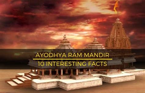 Interesting Facts About Ayodhya Ram Mandir Construction Unknown | Hot ...