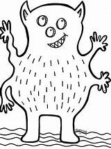 Funny Monster Coloring Sheet By KoolKats Art Bin  TPT sketch template