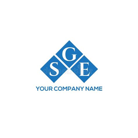 SGE Letter Logo Design on WHITE Background. SGE Creative Initials Letter Logo Concept Stock ...