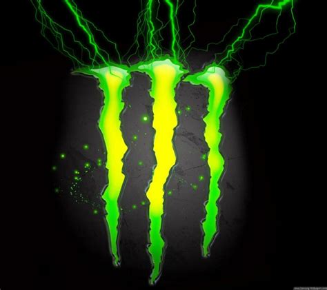 Green Monster Energy Logo Wallpaper