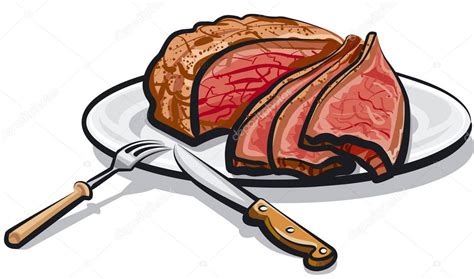 Roast beef meat — Stock Vector © olegtoka1967 #169532518