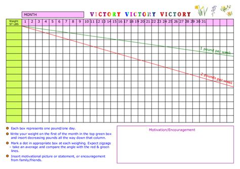 Weight Loss Graph Printable