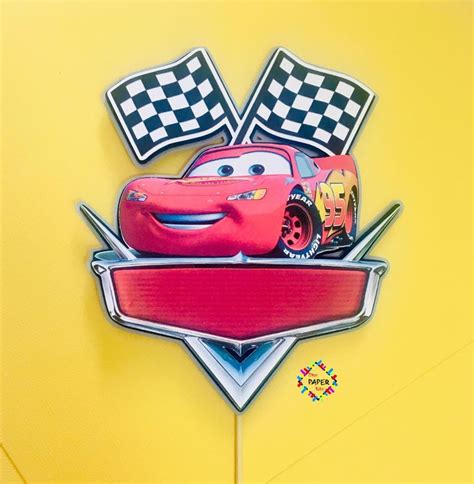 Lightning McQueen Cake Topper | Cars theme cake, Lightning mcqueen cake, Mcqueen cake