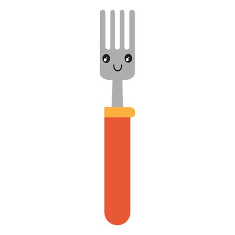 Cute Fork Emoji PNG & SVG Design For T-Shirts