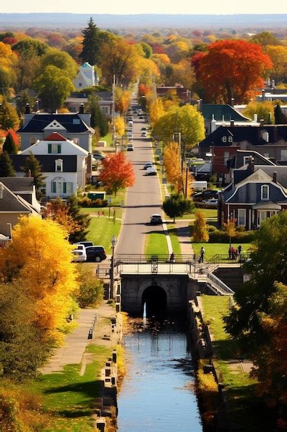 Premium AI Image | trent severn waterway with locks