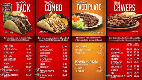 El Taco Tote Menu,Menú para El Taco Tote, Westside, El Paso - Urbanspoon/Zomato