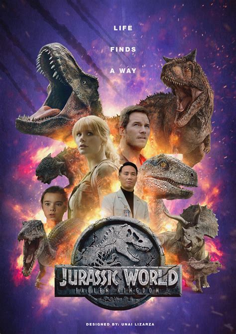 Jurassic world "Fallen Kingdom" poster created by Unai Lizarza. | Jurassic world, Jurassic world ...