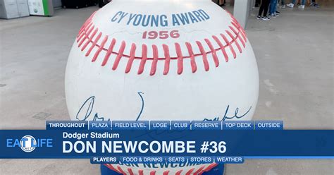 Don Newcombe #36 at Dodger Stadium