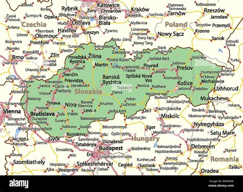 Map Slovakia Stock Photos & Map Slovakia Stock Images - Alamy