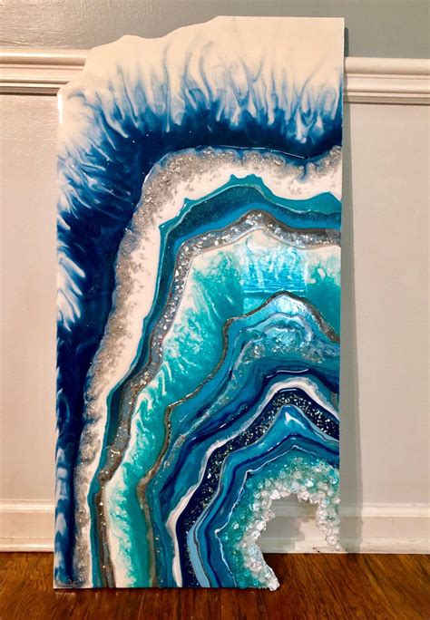 Custom Geode Art | Resin wall art, Etsy wall art, Geode art