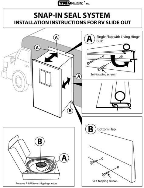 RV Slide-Out Wiper Seal Replacement Trim-Lok, 45% OFF